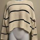 moon&madison Women's moon & madison Cropped Striped Sweater Photo 0