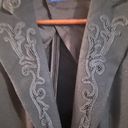 Polo Vintage  Ralph Lauren Beaded Scroll Pattern Black Wool Blazer US 4 Photo 4