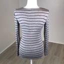 Glitz  Striped Long Sleeve Top Size S Photo 1