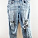 American Eagle  Outfitters Highest Rise 90's Distressed Boyfriend Jeans Blue 18R Photo 8