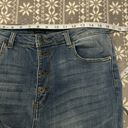 Risen Exposed Button Fly High Rise Bootcut Jeans Frayed Hem Size 15/32 Photo 8