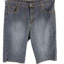 Bermuda Denim 24 7 Roamans Plus Size 22W Jean Shorts  Walking Dark Blue Denim 510 Photo 0