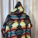 American Eagle  Size XS Hooded Navajo Sweater Poncho Photo 9