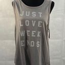 Fifth Sun Special  “Just Love Weekends” Tank Top Photo 0