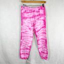 Generation Love  Isla Tie Dye Ankle Length Cropped Jogger Size Small Pink White Photo 1