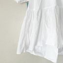 Hill House  The Francesca Tunic Top White Cotton Light Weight Hi Lo Hem Photo 6