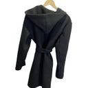 Love Tree Black Wrap Sweater Jacket Hooded Size XL Heavy weight Casual Photo 4