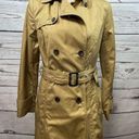 Banana Republic  small petite tan button down trench coat with belt Photo 0