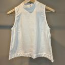 Garnet Hill  Coastline Linen Sleeveless Scalloped edge top, size XS Photo 3