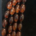 Coldwater Creek  amber colored beaded multi stand necklace Photo 1