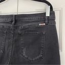 Kancan Bootcut Flare Black Denim Jeans Sz 31 Split Hem Photo 9