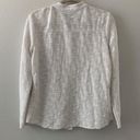 W By Worth  Womens Size Medium White Textured Stretch Button Up Blouse Photo 2