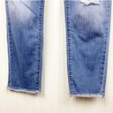 Kancan KC11046 Mid Rise Torn Straight Cropped Leg Stretch Denim Blue Jeans 28 Photo 3