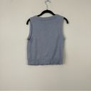 Jessica Simpson  | Light Blue Cableknit Button Front Sweater Vest Size Large Photo 5