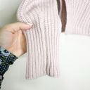 360 Cashmere  Womens Sweater Waffle Knit Long Sleeve Turtleneck Pullover Pink M Photo 3