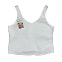 Halara  NWT white scoop built in bra tank top women’s size 1X Photo 0