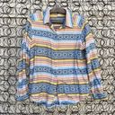 Ariat  Spotlight Shirt Serape Jacquard Southwestern Pastel Stripe Button Up MED Photo 1