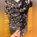 Crave fame  Rouched Juniors Floral Top NWT Small Photo 9