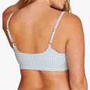 ANDIE  Swim The Maui Bikini Top Blue Gingham size M NWT Photo 1