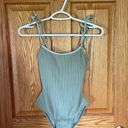 Dippin Daisy’s Swimwear Dippin’ Daisy’s One Piece Sage Green Ribbed Swimsuit Photo 4