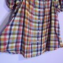 Lane Bryant  Plaid Cotton Off the Shoulder Short Sleeve Elastic Button Size 18/20 Photo 3