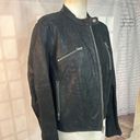 Levi's Levi’s Black Genuine Leather moto zip up Jacket Size XL Photo 1