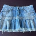 Refuge Denim Mini Skirt Photo 0