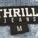 Thrill Jeans acid wash destroyed knotted fringe cropped denim jacket size M Size M Photo 8