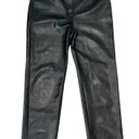 Wilfred  Aritzia Melina Black High Rise Straight Leg Vegan Leather Pants size 12 Photo 1