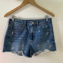 American Eagle Outfitters Blue Flower Shorts Photo 0