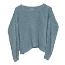 SO Juniors  light blue knit sweater size large Photo 0