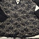 Torrid  Black Lace Peplum 2x long sleeve Photo 3