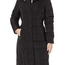 Cole Haan  Signature Quilted Down Coat Black and Gold Photo 0