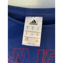 Adidas  Womens Manchester United Red Devils T Shirt Womens XLarge Blue & Red Photo 2