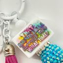 The Bar Keychain purse charm Beaded Keychain For Women,  Keychain, Silicone bead keyc Photo 5