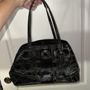 Coach RETRO AUTHENTIC  BLACK PATENT LEATHER HANDBAG PURSE Photo 0