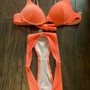 SheIn Bright Peach  Swim Photo 1