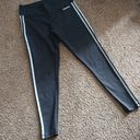 Adidas black and white athletic leggings size large Photo 2