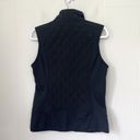 Athleta  Black Quilted Zip Up Vest Pockets Side Panels ~ 65336 Women’s Size M Photo 2