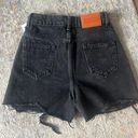 Princess Polly Black Denim Shorts Photo 1