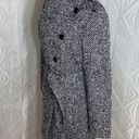GUESS |  Black & White Tweed Wool Blend Coat Belted Photo 4