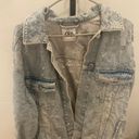 ZARA Oversized Distressed Jean Jacket Photo 0