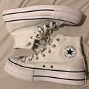 Converse White Hightop Sneakers Photo 1