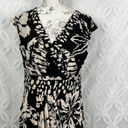 Jones New York  Dress Black/Cream Sleeveless Front Wrap Detail Dress NWT $205 Photo 2