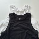 Old Navy Set of 2  activewear tank tops. Color- 1 white 1- black.Size- both small Photo 0