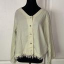 American Vintage ARIES & TAURUS VTG LIGHT GREEN BUTTON UP FRINGE BLOUSE BEACHY BOHO Photo 0