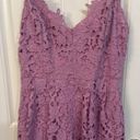 ASTR  the Label Lace A Line Midi Dress Size Medium Purple Photo 3