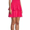 Parker  Violina Smocked Waist Tiered Ruffled Dress Pink Size S Photo 0