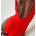 Everlane  the Square Neck One Piece in Bright Red NWT XXS Photo 2