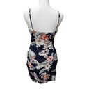 superdown  Revolve Dahlia Wrap Mini Dress in Navy Tropical Floral Women’s Size S Photo 4